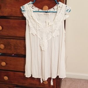 White boho blouse